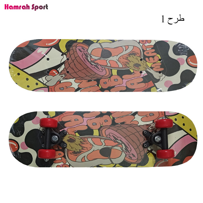 اسکیت برد سایز متوسط 53 * 15 سانتی متر تخته هفت لایه