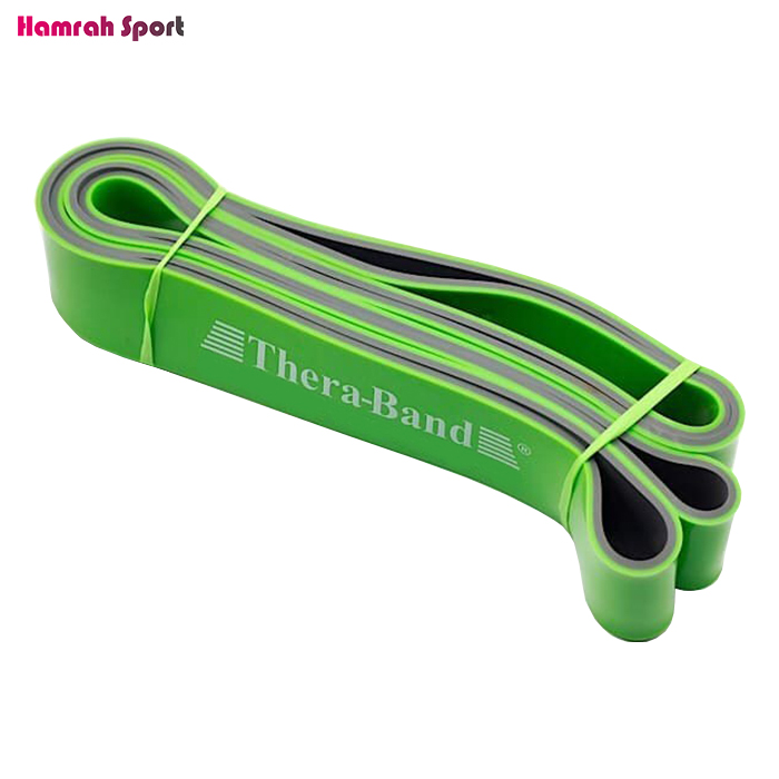 کش پاورباند سبز تراباند Thera-Band عرض 45 میلیمتر دو طرفه