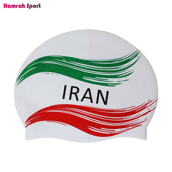 کلاه شنا حرفه ای اسپیدو SPEEDO طرح تیم ملی ایران - سیلیکون 100%