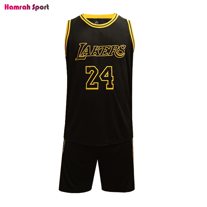 ست تاپ و شلوارک بسکتبالی لیکرز LAKERS 2023 وارداتی اعلا