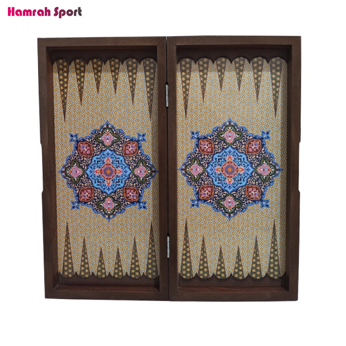 تخته نرد و صفحه شطرنج طرح رضوان اعلا سایز 50*50 سانتیمتر