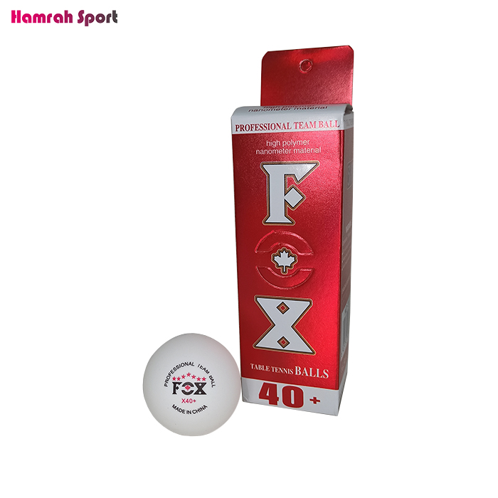 توپ پینگ پنگ 7 ستاره FOX فاکس +40 اعلا بسته 3 عددی