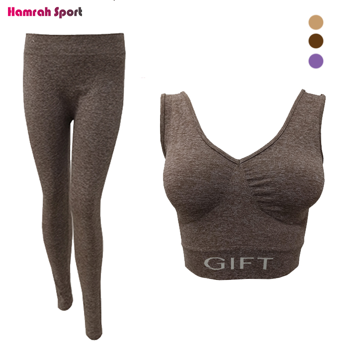 ست نیم تنه و لگ ورزشی سیملس GIFT جنس کومینگل اعلا