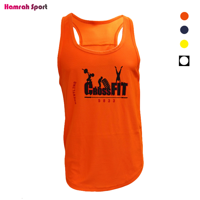 رکابی ورزشی مردانه مدل cross fit پارچه فلامنت زنبوری کیفیت اعلا