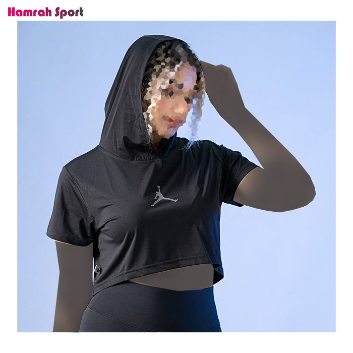 کراپ ورزشی کلاهدار جردن JORDAN سری Gymstyle Z