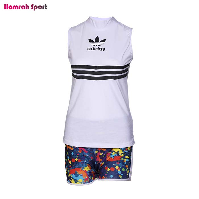 ست تاپ شلوارک ورزشی زنانه ادیداس adidas
