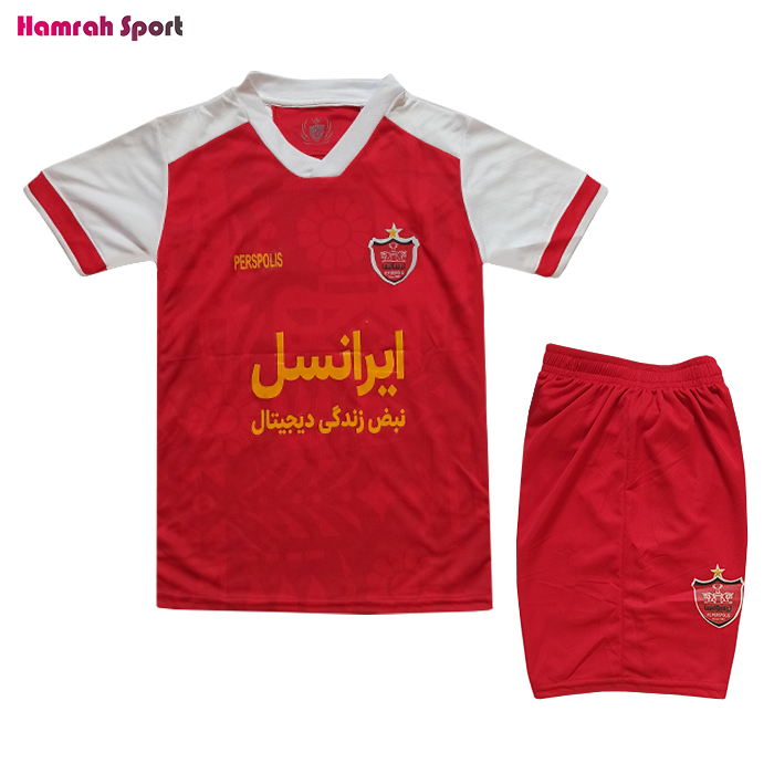 لباس و شورت پرسپولیس 1403 پسرانه - فلامنت تنفسی اعلا