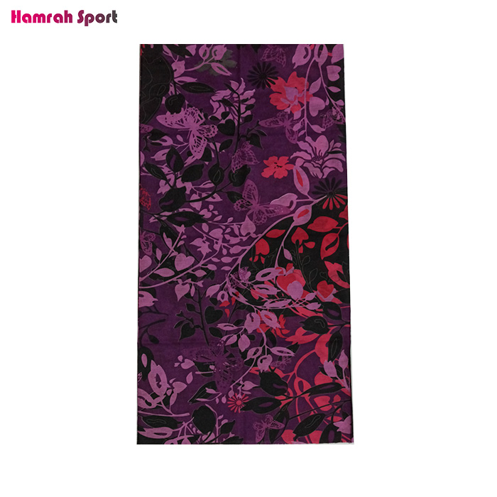 اسکارف ورزشی طرح گل flower کد 01 وارداتی - 47*25 سانتیمتر