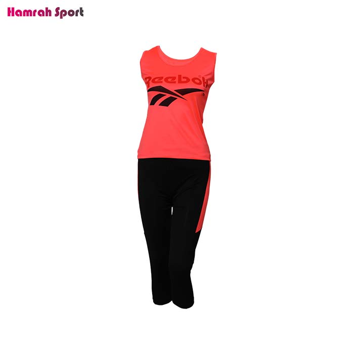 ست تاپ و شلوارک ورزشی زنانه ریبوک (Reebok) پارچه استرج
