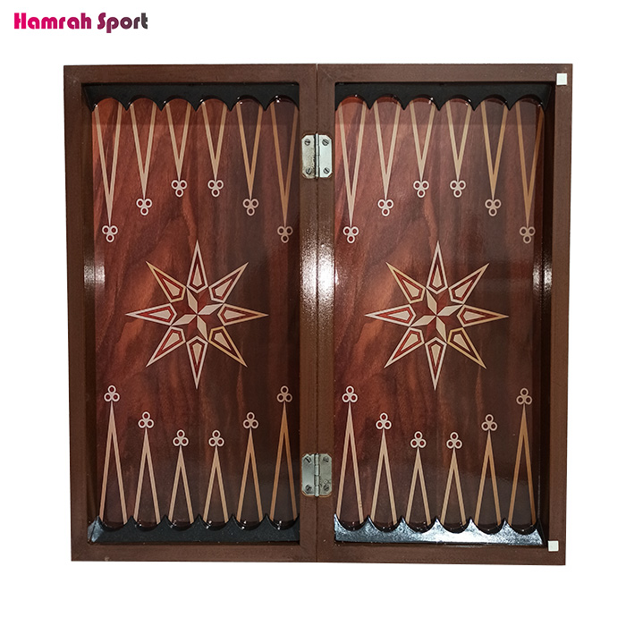 تخته نرد و صفحه شطرنج چاپی طرح گردو اعلا