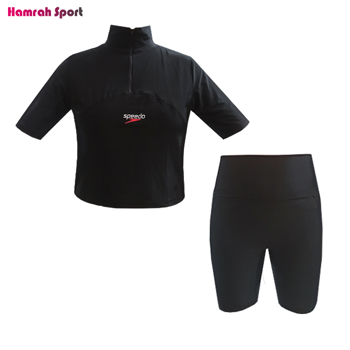 مایو زنانه دو تکه پادار اسپیدو speedo مدل پوشیده