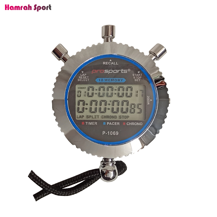 کرنومتر حرفه ای فلزی  10 زمانه پرو اسپورتز Pro Sports P-1069 اصل