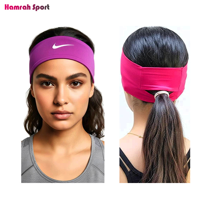 هدبند ورزشی زنانه نایک NIKE مدل Hair Keeper پهن اعلا