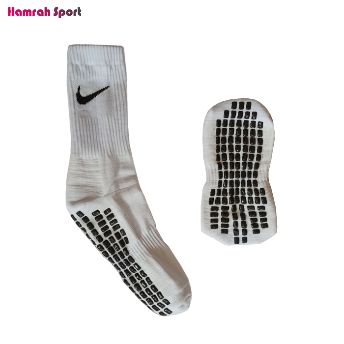جوراب ورزشی استپ دار نایک NIKE مدل NK-SC/WHITE استپ ژله ای اعلا