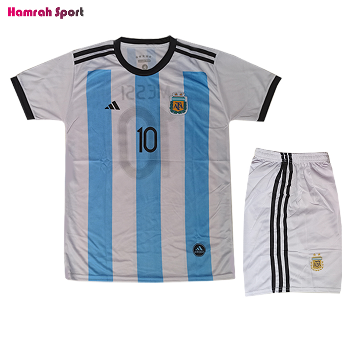 لباس تیم ملی آرژانتین پسرانه - فلامنت سوزنی اعلا