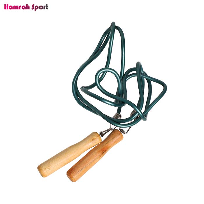 طناب ورزشی حرفه ای دسته چوبی برند FENGSU - وارداتی
