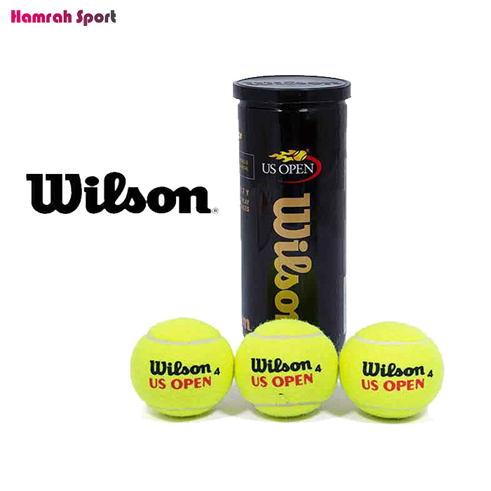 توپ تنیس ویلسون مدل wilson us open 4 - قوطی 3 عددی