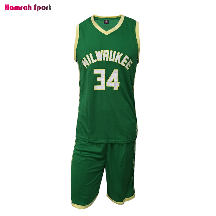 لباس بسکتبال NBA تیم MILWAUKEE میلواکی - ست لباس و شورت سبز